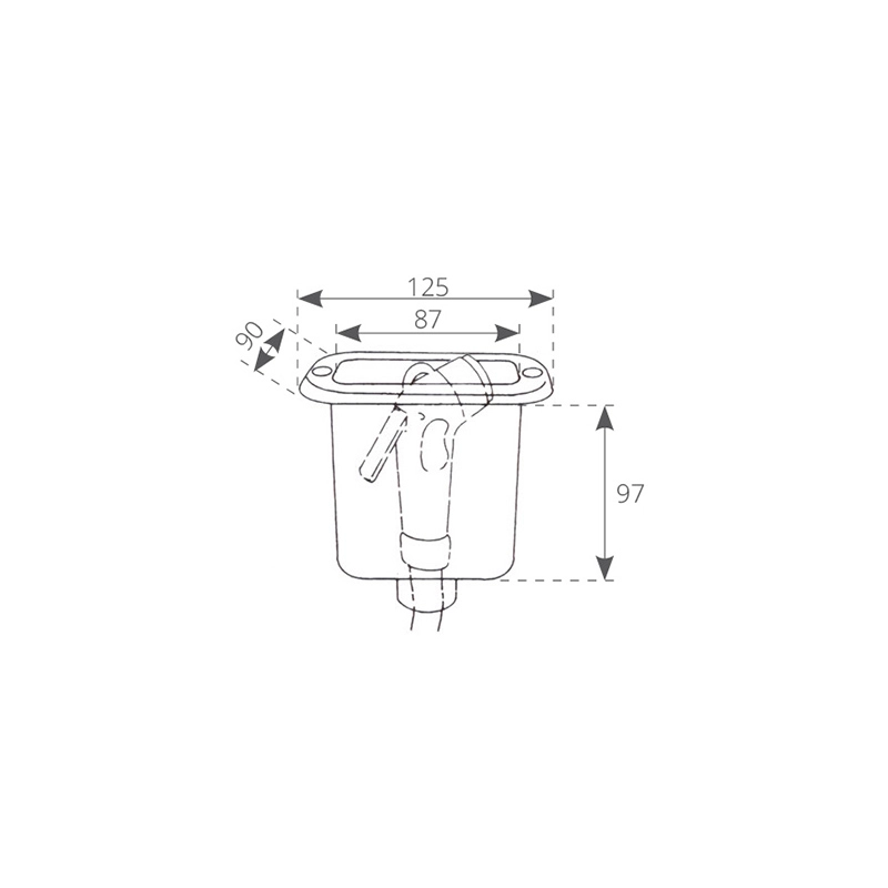 CONTENITORE DOCCIA BIANCO