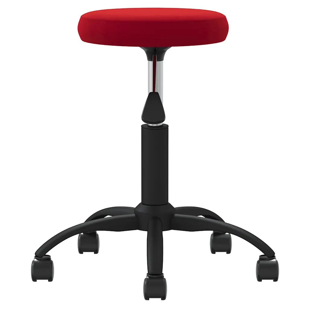Sgabello da Massaggio in Velluto Rosso Vino CFW5864402