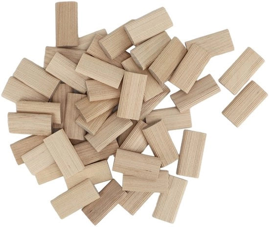 Set di chiodi in legno da 50 pezzi - Beccafico - Allineamento preciso - Assemblaggio mobili - Costruzione di armadi - Materiale duraturo - Connettività in legno