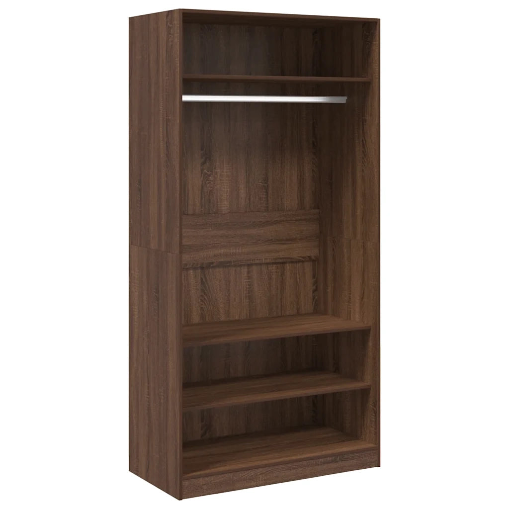 Armadio Rovere Marrone 100x50x200 cm in Legno Multistrato CFW9156081