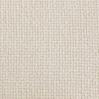 Poggiapiedi con Cuscino Morbido, Gambe in Acciaio, in Tessuto Chenille, 45 x 41 x 38 cm, Bianco crema