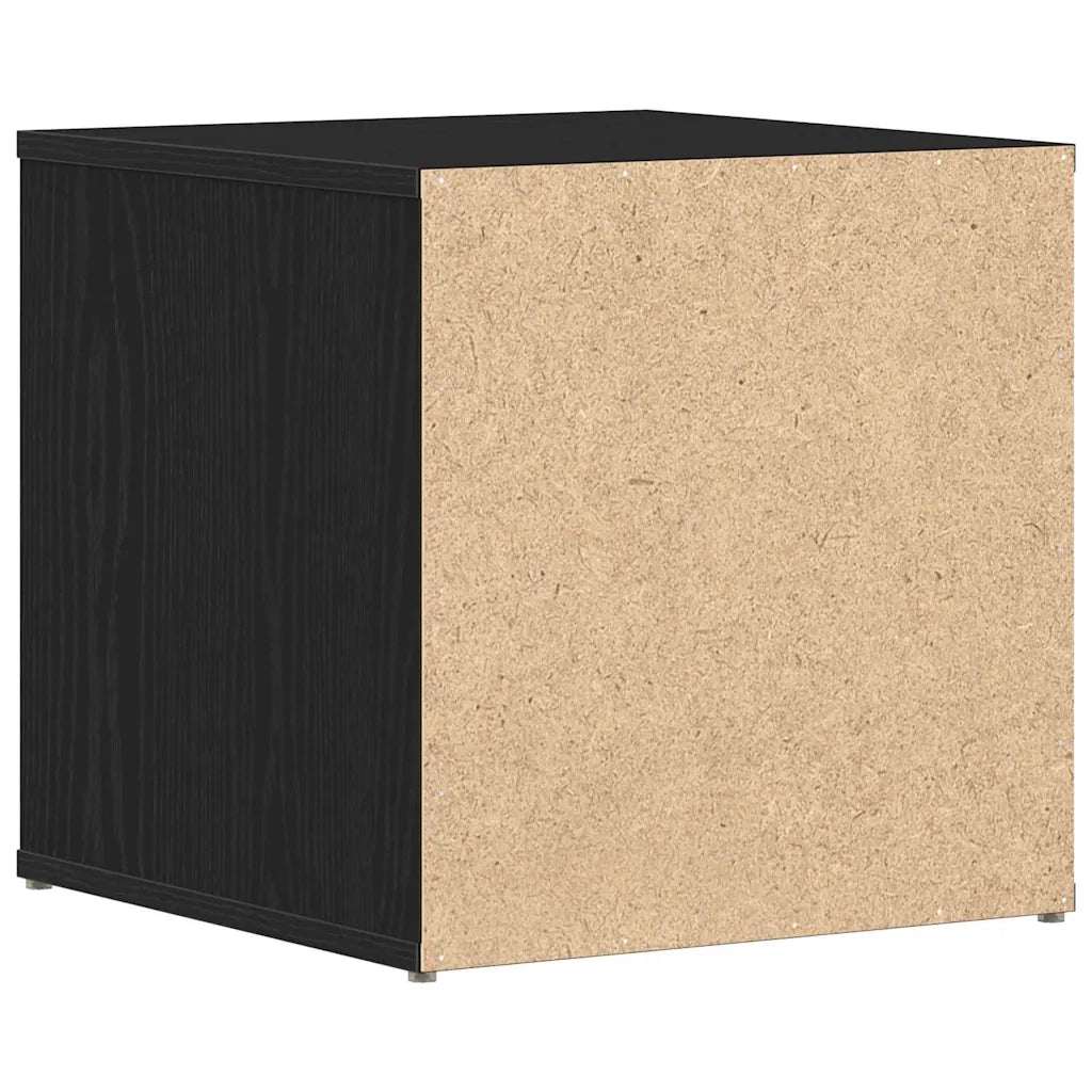 Cassettiera Rovere Nero 40,5 x 40 x 40 cm Legno multistrato 862792