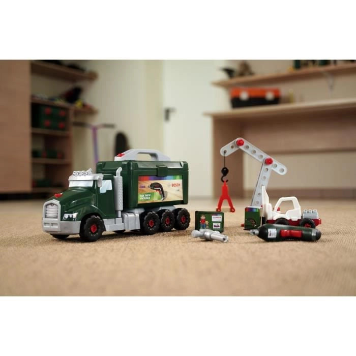 Giocattolo fai da te - KLEIN - Camion Bosch fai da te da montare/smontare - Set di costruzione di oltre 80 pezzi.