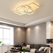 Trade Shop - Plafoniera Led 70w Cct Da 3000k A 6500k 6 Quadrati Lampada Geometrica Soffitto C26-b3c -