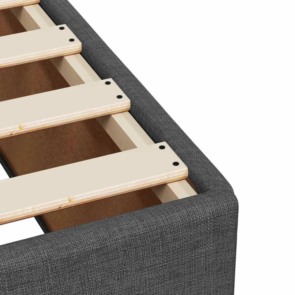 Letto box spring con materasso Grigio Scuro 100 x 200 cm 3453810