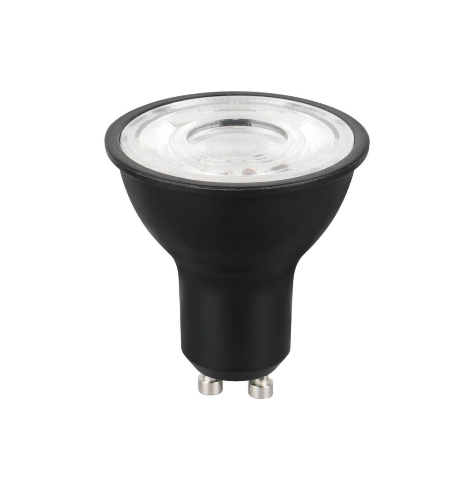 Lampadina LED GU10 nera 3W 450 lm luce calda Trio