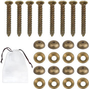 8 viti estetiche - 8 viti autoalloganti - 1 sacchetto di stoccaggio vuoto viti decorative - viti in ottone viti in ottone per coppe