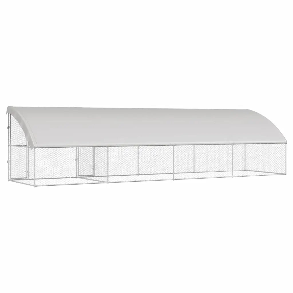 Cuccia per cani 4 pcs Argento 8 x 2 x 2 m Acciaio zincato 3368332