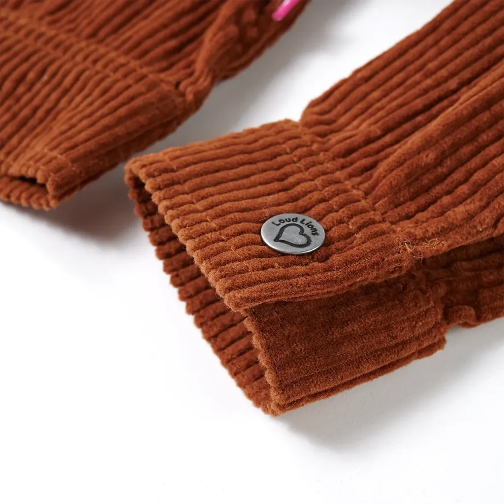 Giacca per Bambini in Velluto a Coste Cognac 104 CFW2923399