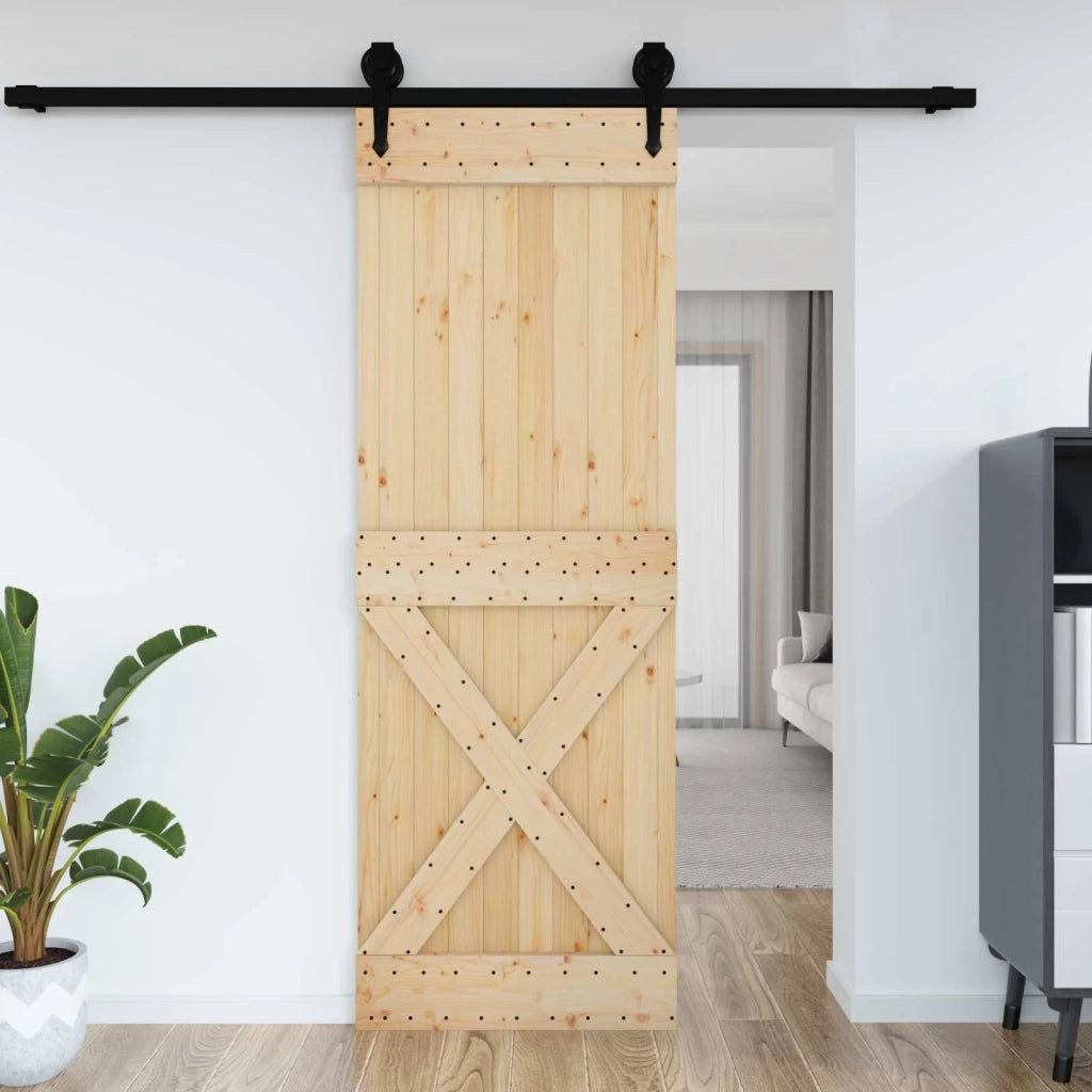 Porta NARVIK Naturale 80 x 210 cm Legno di pino solido 42047095