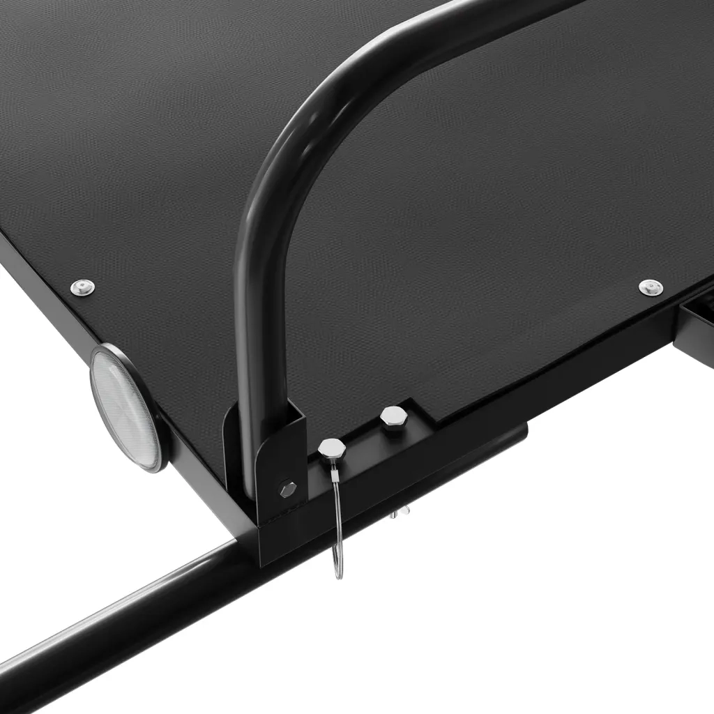 Rimorchio da Bici Nero 135x70x37 cm in Ferro CFW6648438