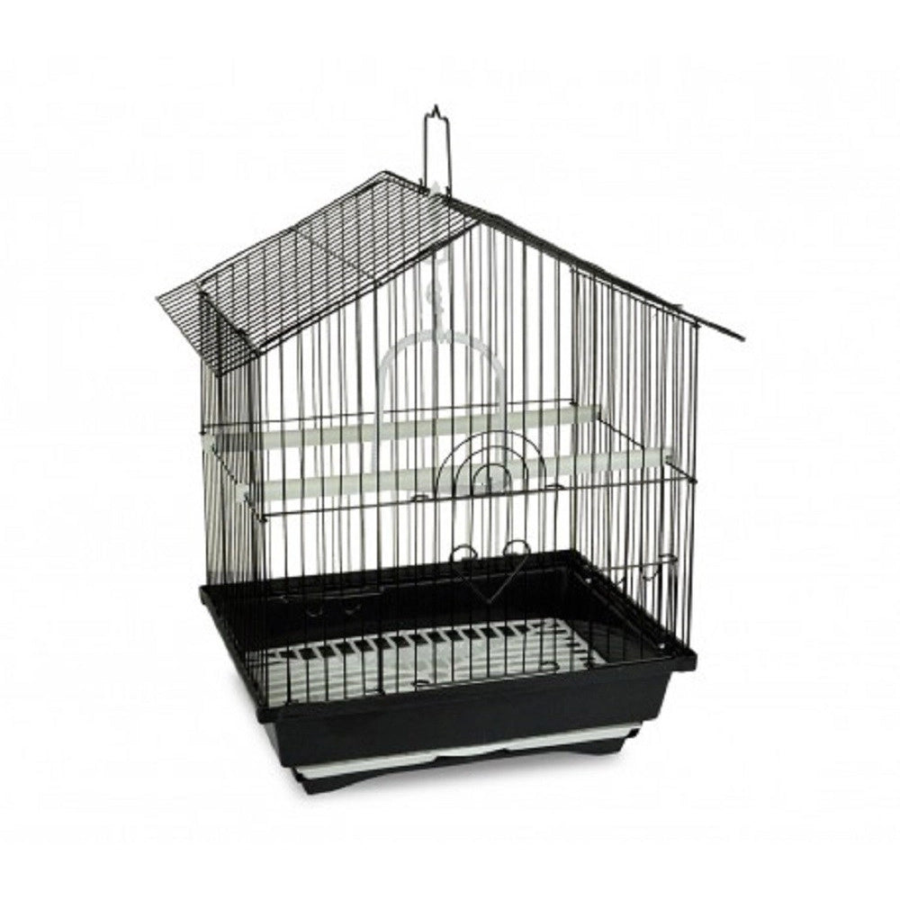 Trade Shop - Gabbia Per Uccelli Di Piccole Dimensioni Bird 43.5 X 28.5 X 22 Cm Mangiatoie -