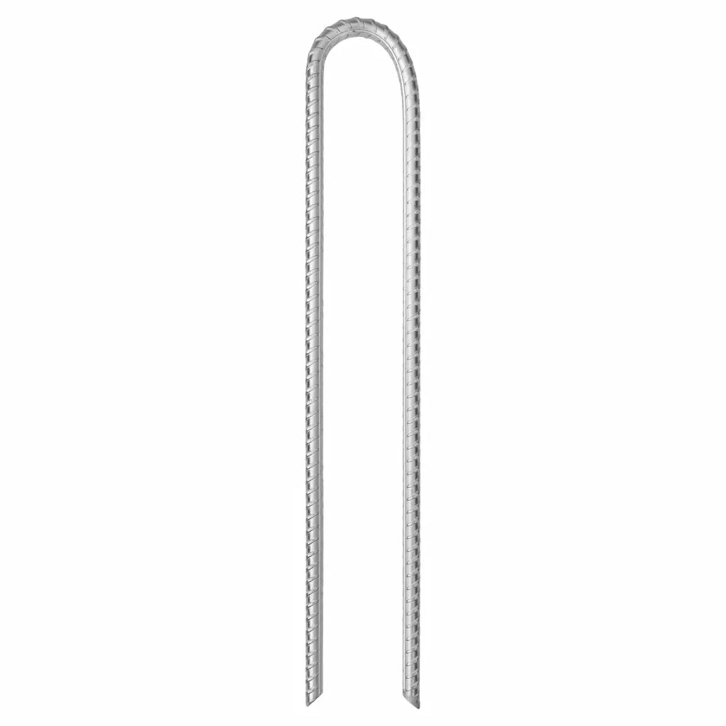 Picchetti Tenda 12 pz a Forma di U 37 cm ?10 mm Acciaio Zincato CFW8611216
