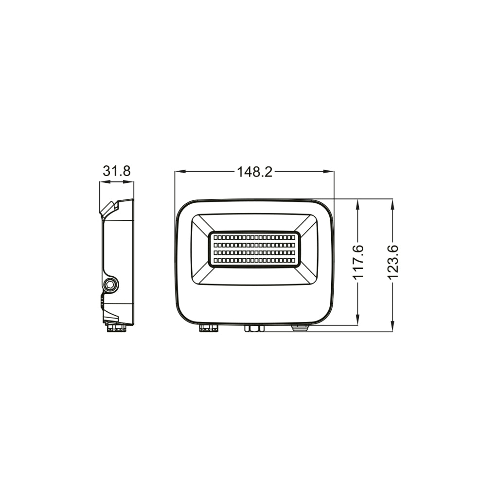 Alcapower Proiettore LED serie PRO 39W RGB 220-240V, grado di protezione IP66, scocca in alluminio e vetro temperato, alta efficienza illuminotecnica