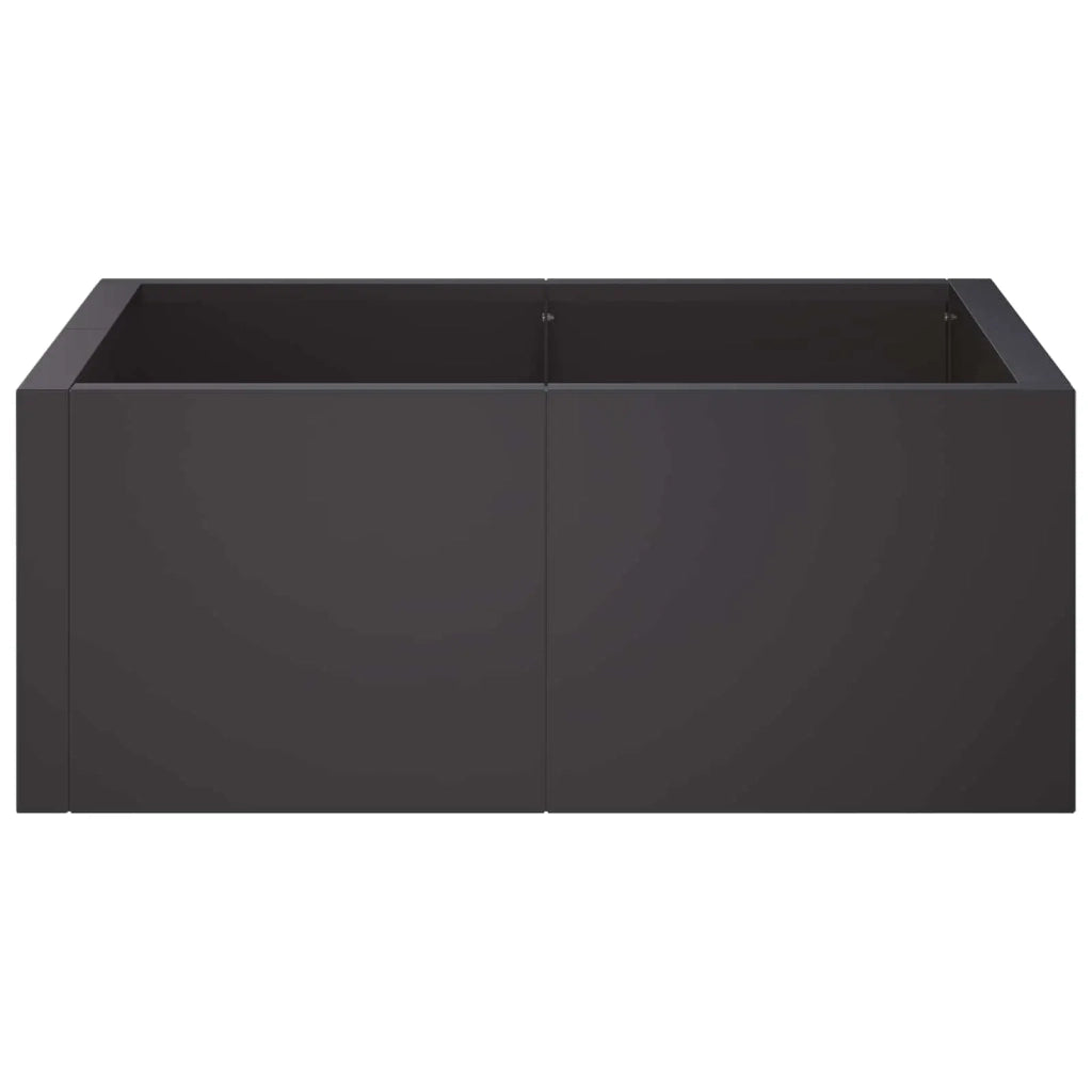 Muro di contenimento 4 pz 100 x 100 x 50 cm Acciaio Nero 3449212