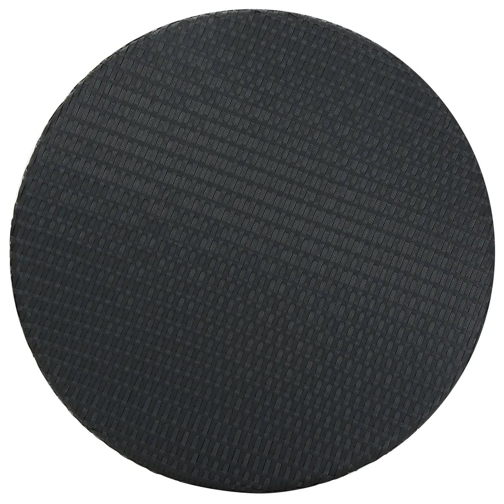 Set Bar da Giardino 5 pz con Cuscini Polyrattan Nero cod mxl 36176