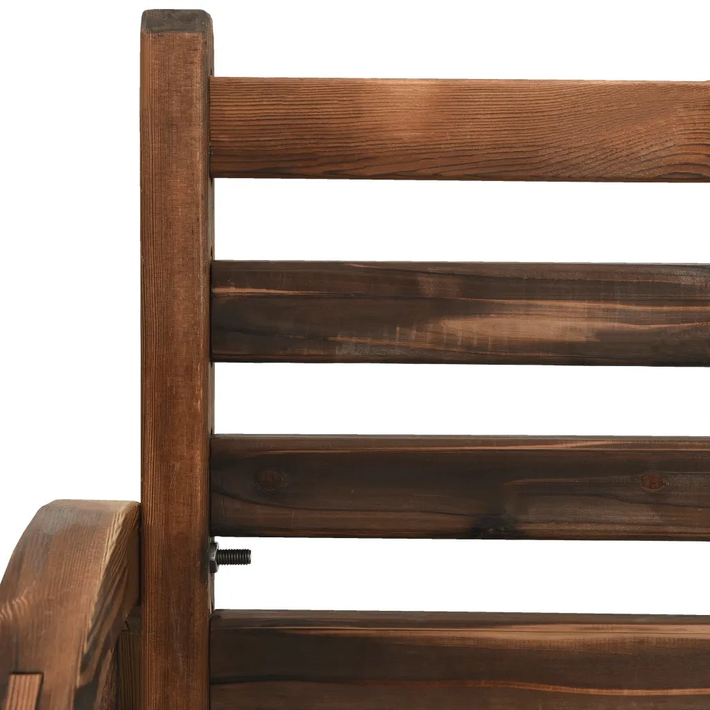 Panchina da Giardino | Panca da Giardino 112 cm in Legno Massello di Abete