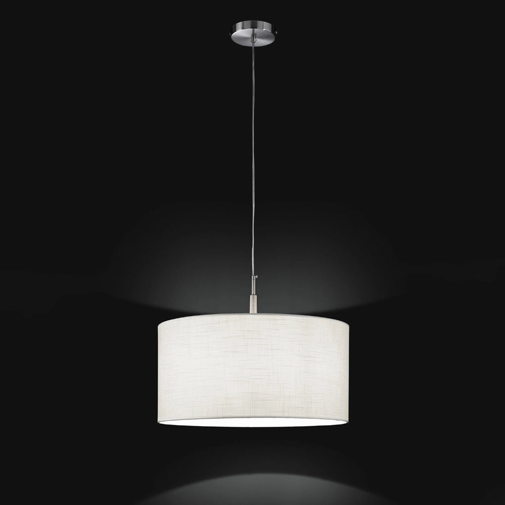 Sospensione Moderna Round Hotel Metallo Cromo 1 Luce E27 Ip20 D50