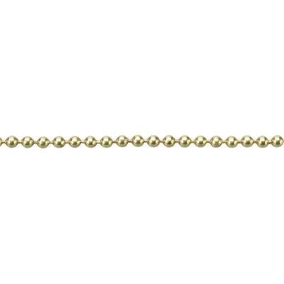 CATENA A PERLINE  OTTONATA D.MM 3,6 MT 25