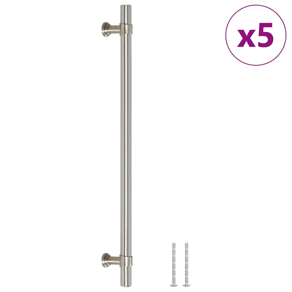 vidaXL Maniglie per Mobili 5pz Argento 224mm in Acciaio Inox
