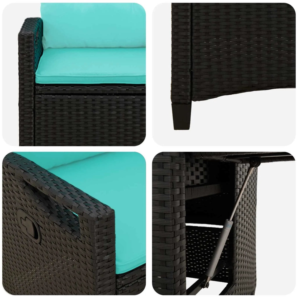 Sedia da giardino reclinabile 56 x 60 x 112 cm acciaio 42026848