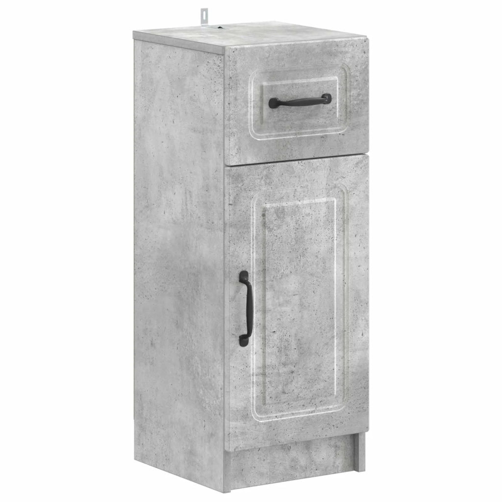 Set di armadietti da bagno in 3 pezzi UTRECHT Grigio Cemento 3417813