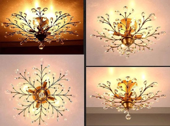 Lampada da soffitto vintage industriale - Luminaria da soffitto per camera da letto [Classe di efficienza energetica A++ a G]