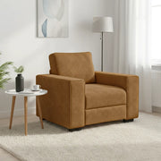 vidaXL Divano Sedia Marrone 60 cm Velluto