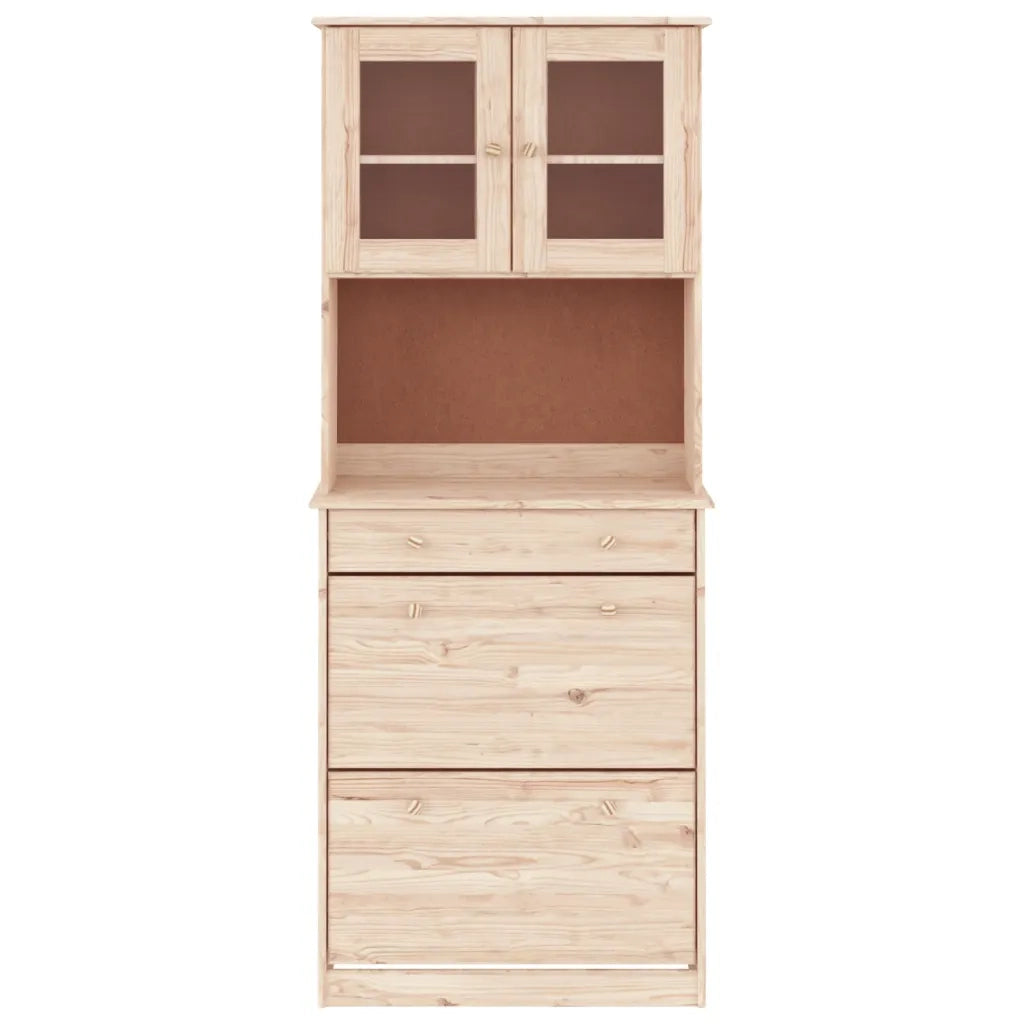 Credenza ALTA 77x35x188 cm in Legno Massello di Pino 3187777