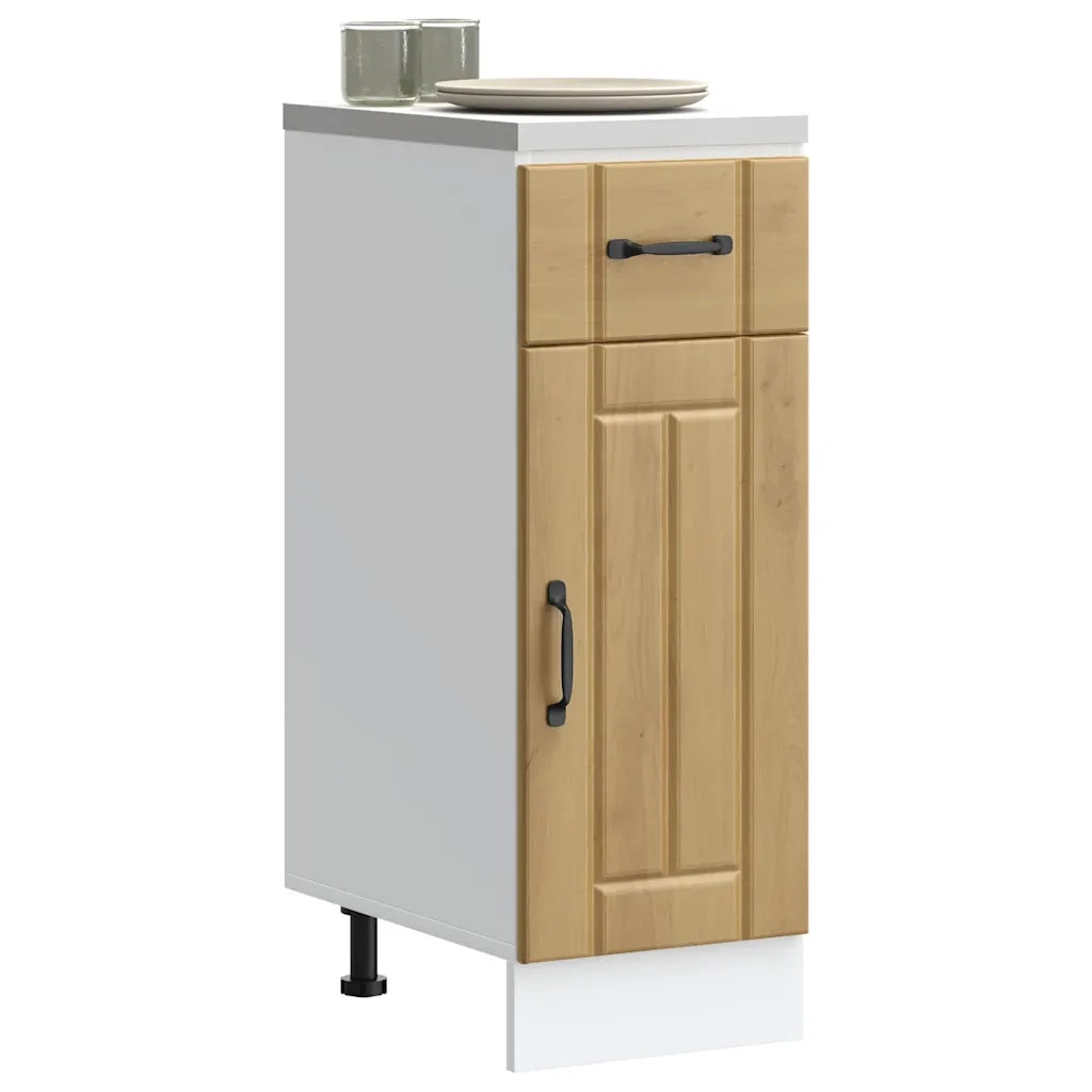 vidaXL Base da Cucina Lucca Rovere Artigianale in Legno Multistrato