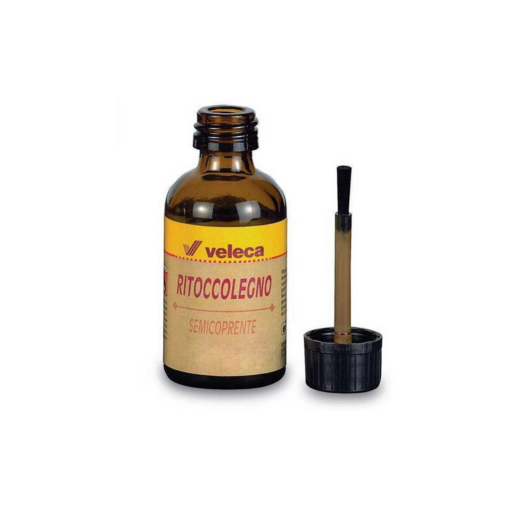 Ritocco Legno con Pennello 25 ml Bianco – per Graffi su Mobili e Porte