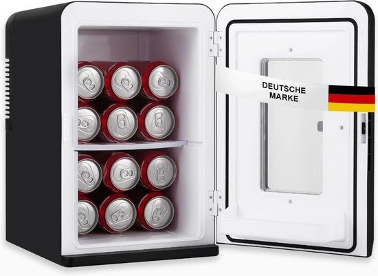 Mini-frigorifero 15L con Funzione di Raffreddamento e Riscaldamento - Ideale per Auto e Casa, Silenzioso e Portatile