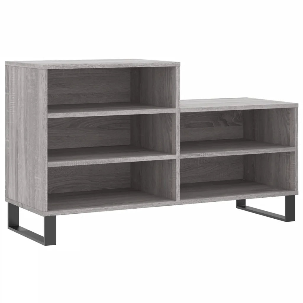 Scarpiera | Mobile per scarpe Grigio Sonoma 102x36x60 cm in Legno Multistrato
