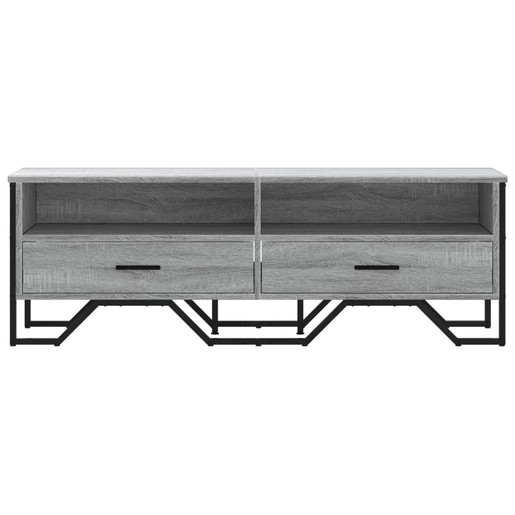 Mobile TV multimediale mensola TV credenza TV sala da pranzo soggiorno camera da letto Sonoma 122 x 34 x 41 cm legno ingegnerizzato grigio 02_0028383