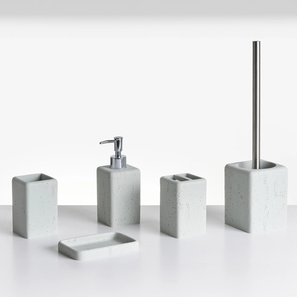 Set di accessori per il bagno marmo bianco stile elegante