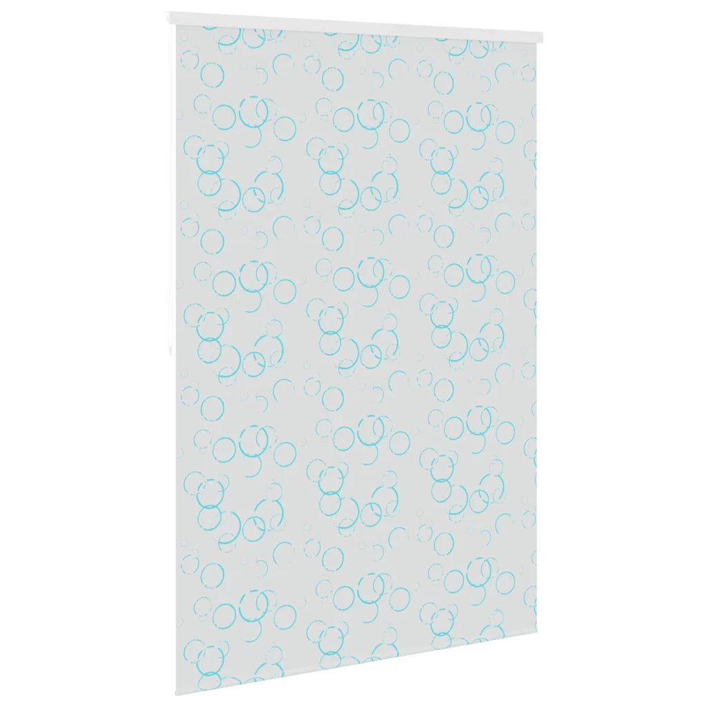 Tenda a Rullo per Doccia 160x240 cm con Motivo a Bolle 142869