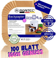 Pannelli di assorbimento per forno a vento da 20-24 cm / 4,5-8 l non trattati con BPA e PFAS, riutilizzabili 100 pezzi, accessori perfetti per forno a vento, facile da pulire, digitale.