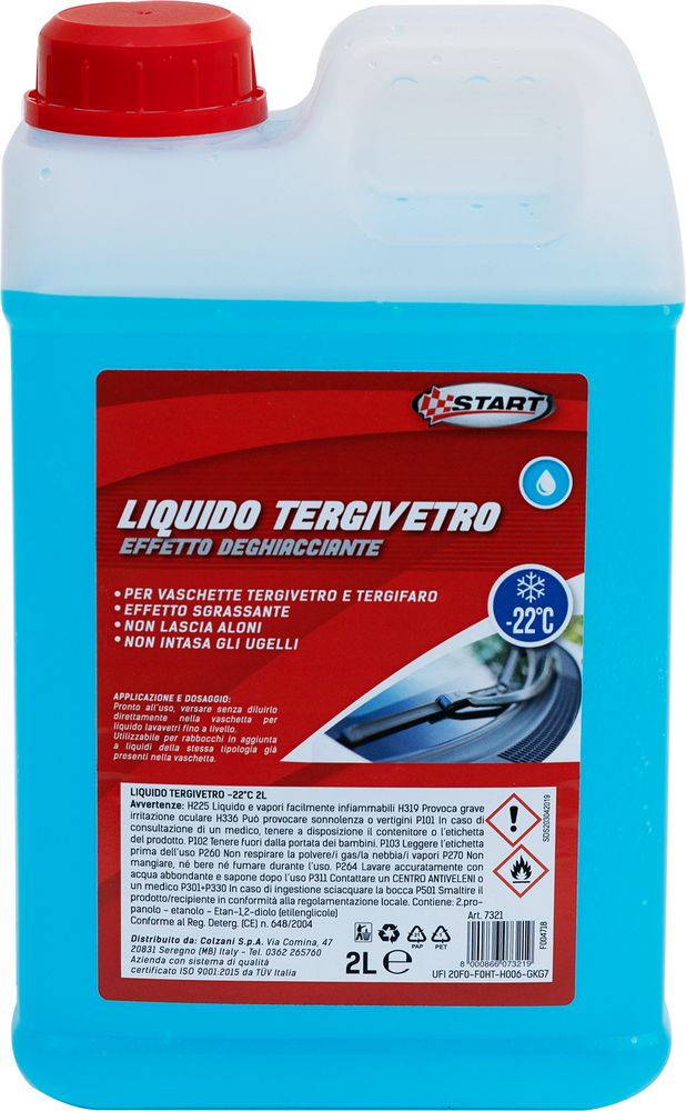 Liquido tergivetro effetto deghiacciante -22Â°C 2L