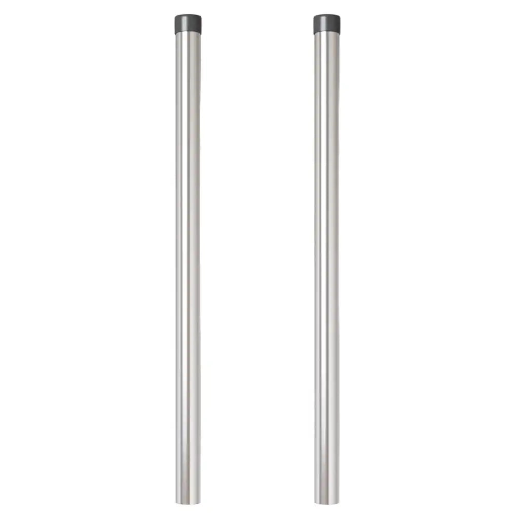 Palo della recinzione 2 pz Argento 90 cm CFW4299226