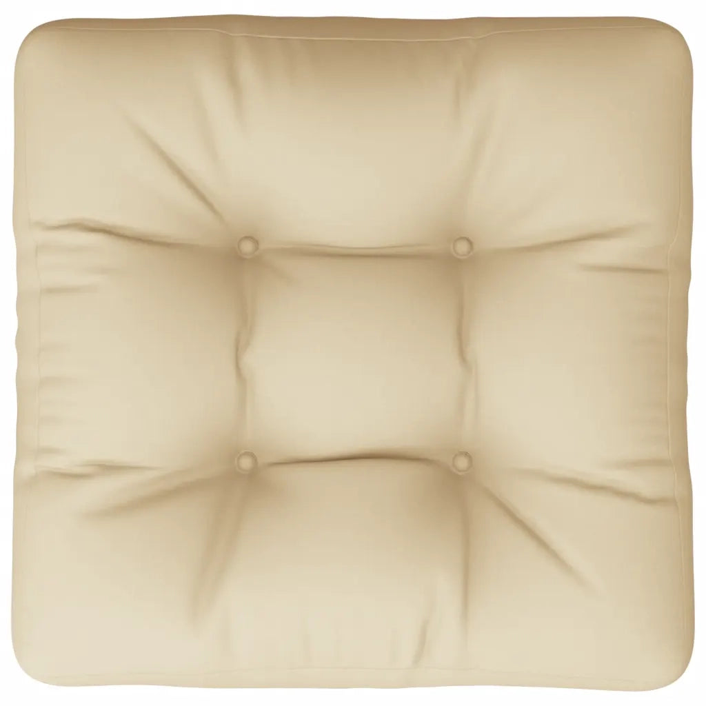 Cuscino per pallet | Cuscini per sedie Beige 58x58x10 cm in Tessuto