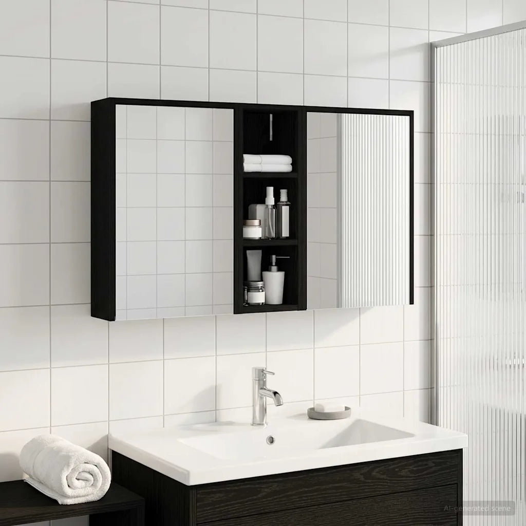 Set di Armadi da Bagno | Armadio da bagno 3 pz 106 x 16 x 62,5 cm