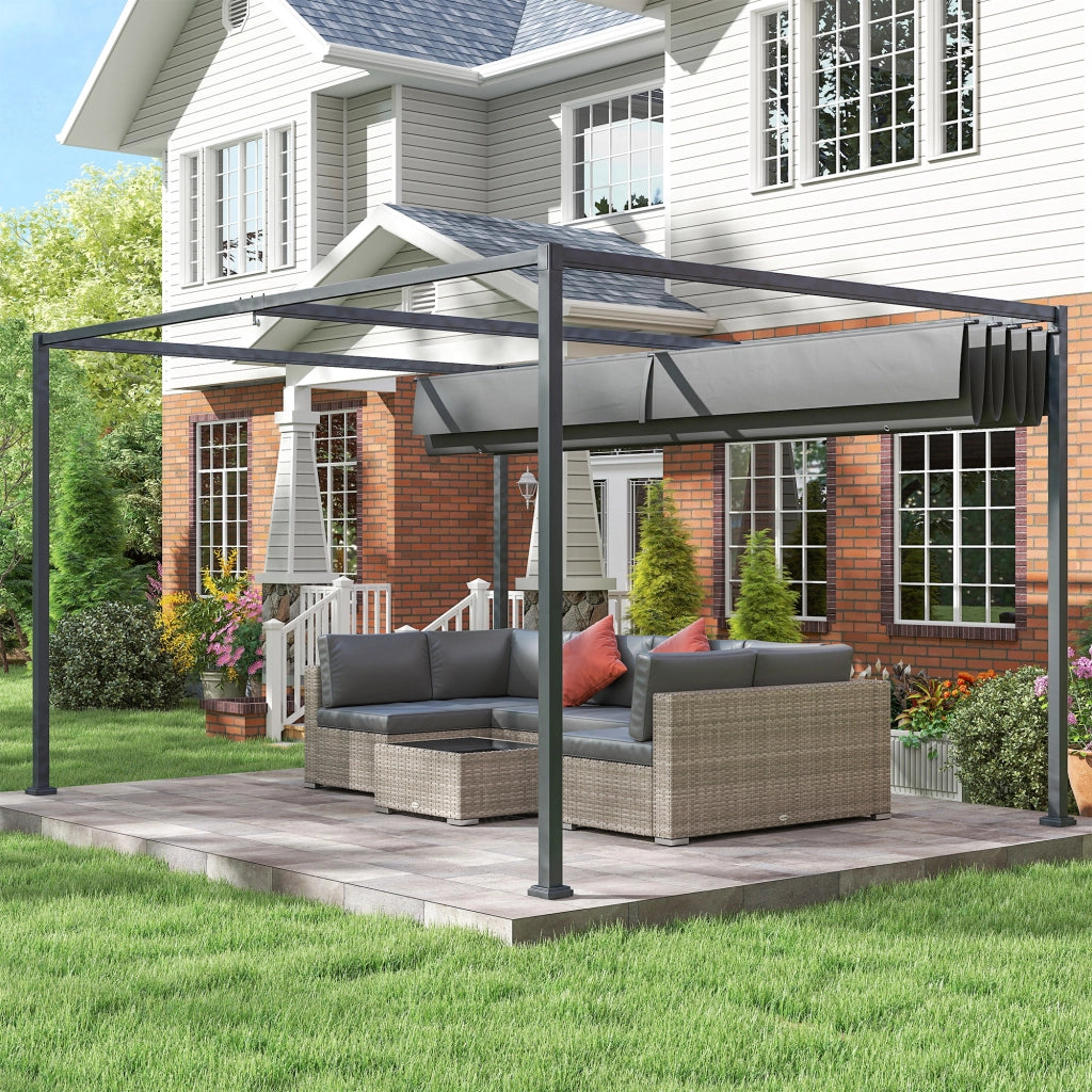 Pergola da Giardino ¨C zephmum ¨C Metalloplastica Antracite 300x300x250 cm
