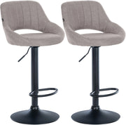 Set di 2 sgabelli da bar tessuto Milet B 3
