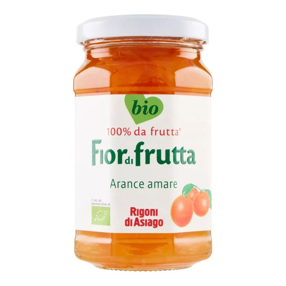 Rigoni di asiago fiordifrutta bio arance amare marmellata in vasetto da 260 grammi