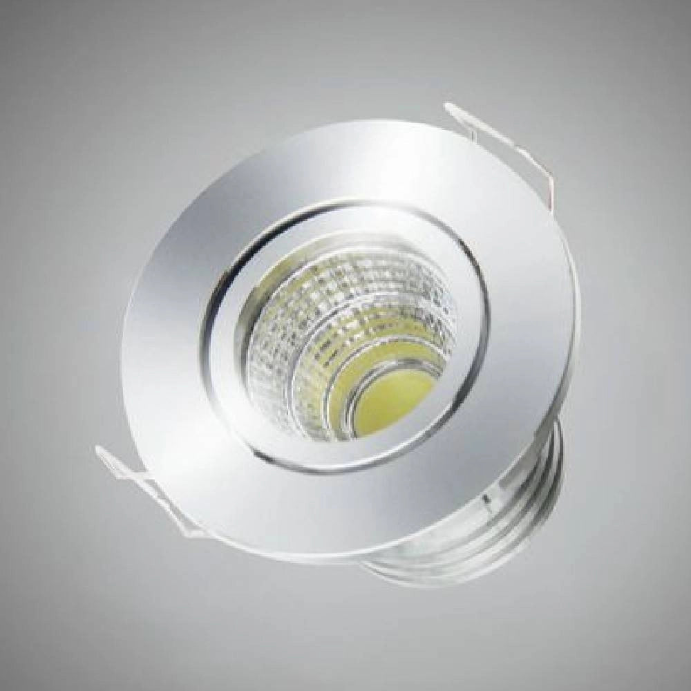 Trade Shop - Faretto 1 Led Cob Incasso 3 Watt 270lm Orientabile Luce Calda Fredda Naturale -