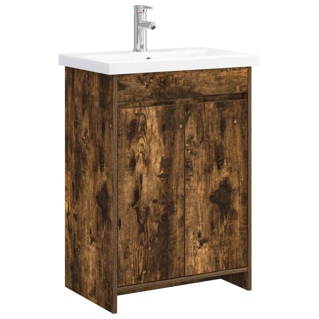 Set di mobili per il bagno Rovere Fumo 81 x 40 x 84,5 cm 3404286