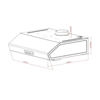 Gruppo cappa sottopensile Tornado 60 inox Samet