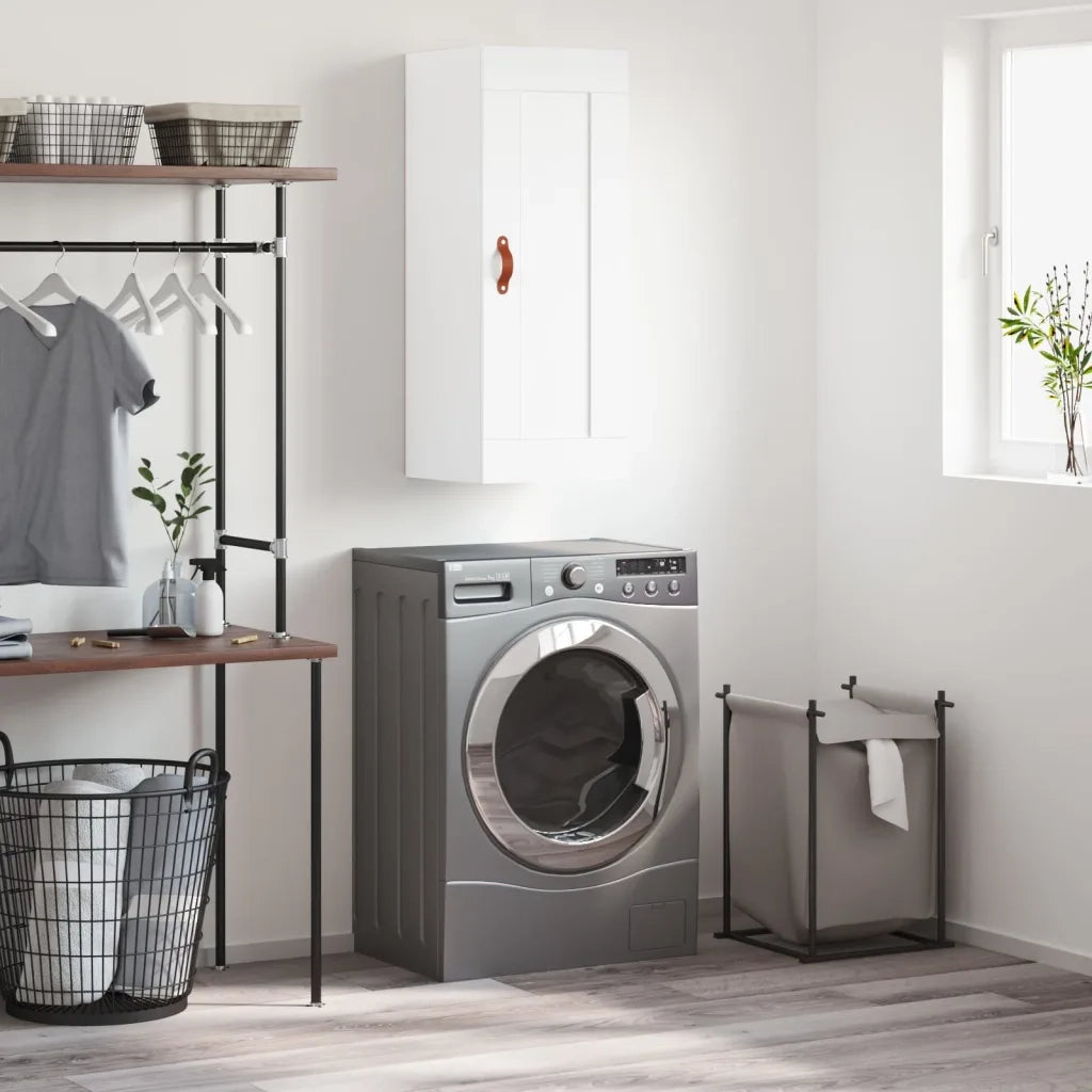 Mobile a Parete Bianco 34,5x34x90 cm in Legno Multistratocod mxl 126840