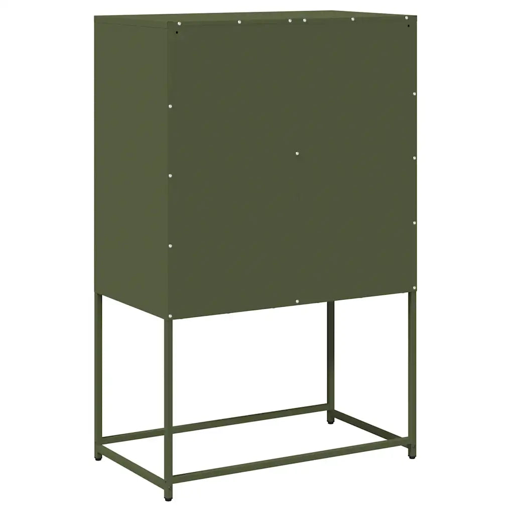 Credenza Verde Oliva 68x39x107 cm in Acciaio 853348