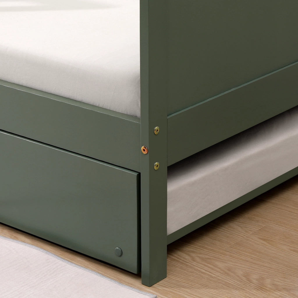 Letto a scomparsa per bambini 190x90cm verde ADAM